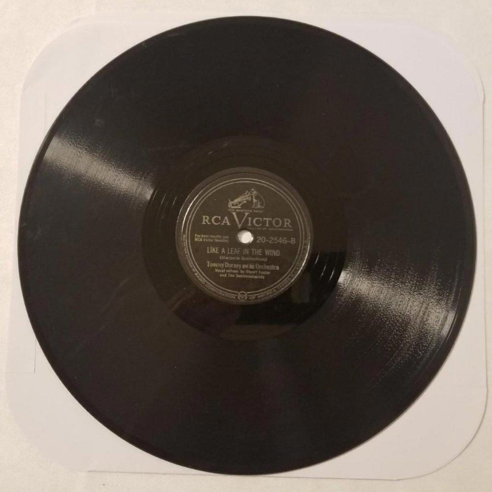 3/$25 Tommy Dorsey 78 RPM Leaf in the Wind / Where We Left Off RCA 20-2546